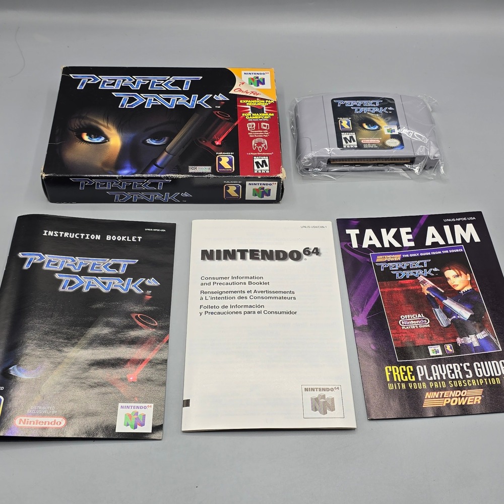 Perfect Dark Nintendo 64 N64 CIB Complete With Manual In Box Rare Authentic